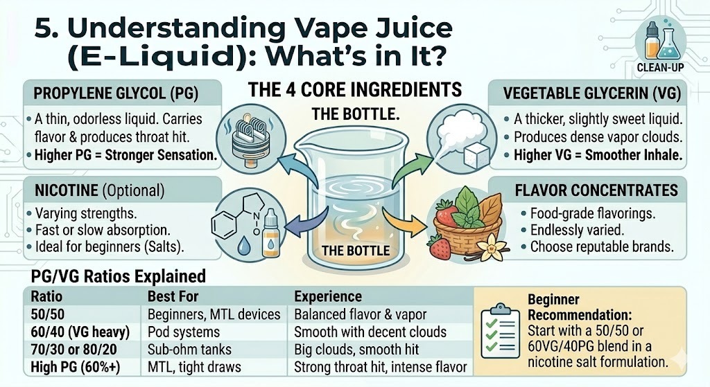 Understanding Vape Juice (E-Liquid): What's in It?
