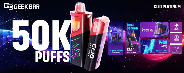 GEEK BAR CLIO PLATINUM 50,000 Puffs Pod Only